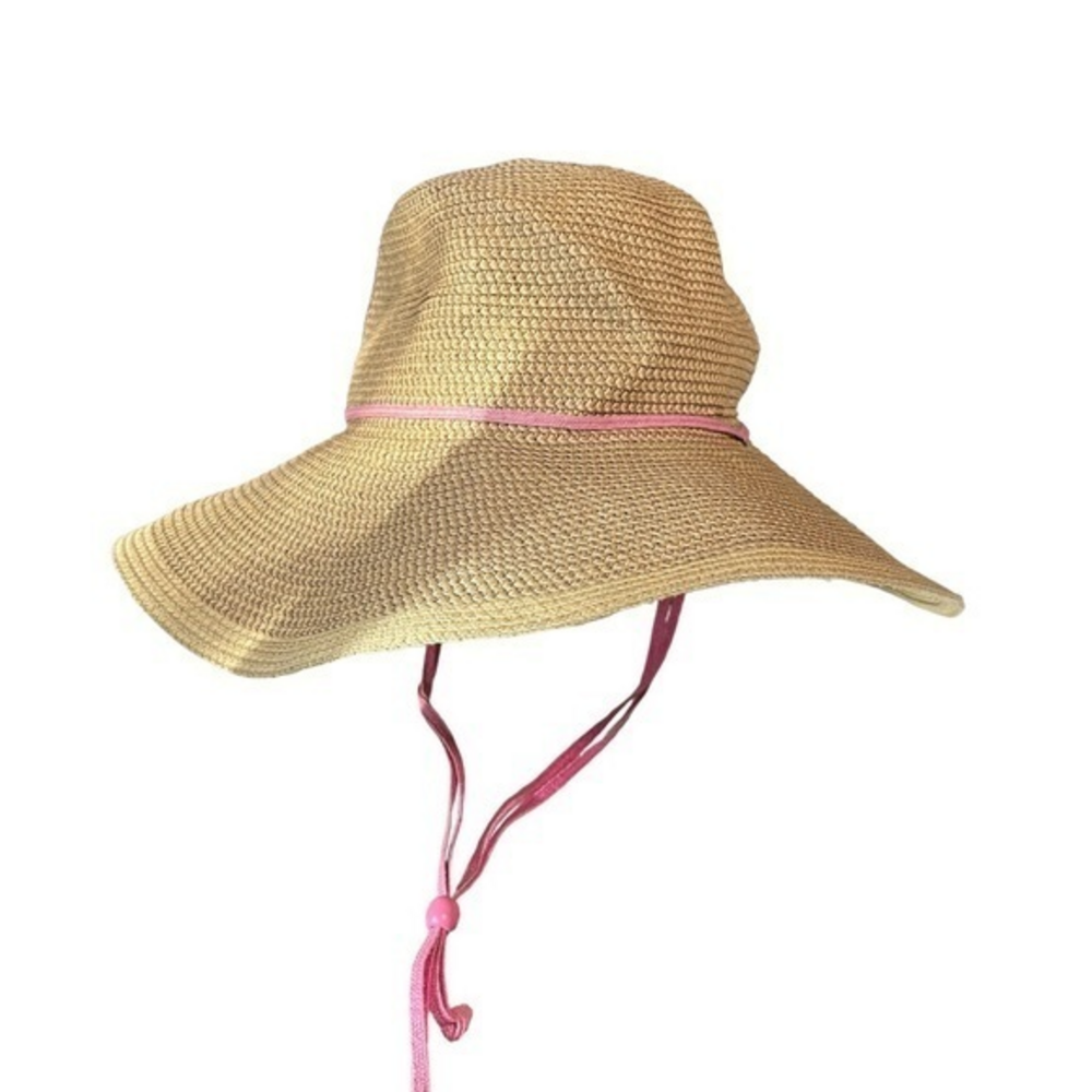 Midwest gloves & gear floppy summer hat  pink tie Coastal grandma‎ garden fairy